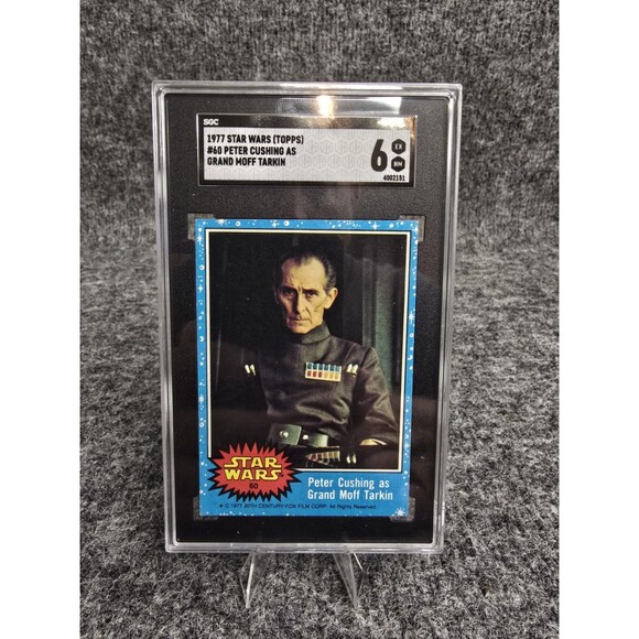 Vintage 1977 Topps Star Wars Peter Cushing as Grand Moff Tarkin #60 SGC 6 - Picture 1 of 4